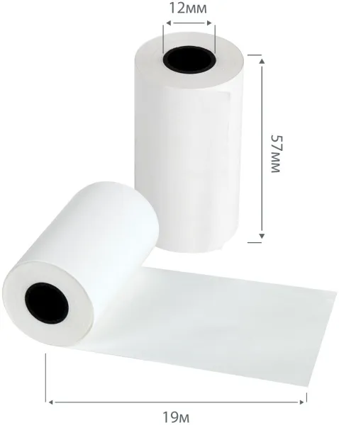 Чековая лента Cactus (57 мм, 19 м) (арт. CS-RT57-19)