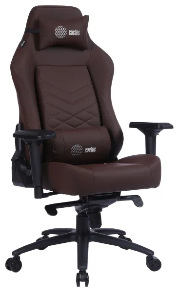 Игровое кресло Cactus коричневый с подголовником (арт. CS-CHR-0112BR)