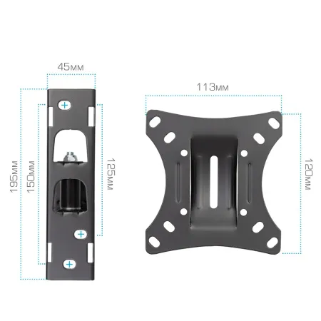 Кронштейн VLK TRENTO-2 чёрный для TV 10-32″ (арт. 51002)