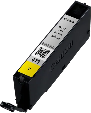 Оригинальный картридж Canon CLI-471 Y (жёлтый, 7 мл.) (арт. 0403C001)