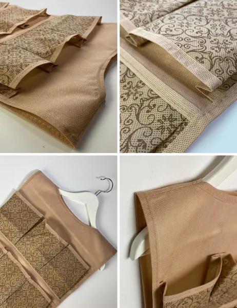 Органайзер ГЕЛЕОС подвесной, 12 карманов, «Миндаль» / Бежевый, 82х40 см (арт. МНД-161)