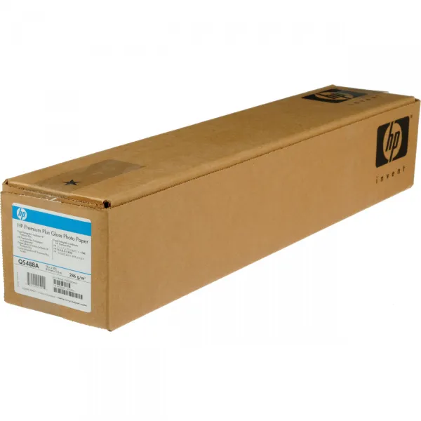 Фотобумага HP Premium Plus Gloss Photo Paper 286 гр/м2, 610 мм x 15.2 м (арт. Q5488A)