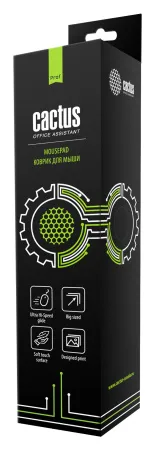 Коврик для мыши Cactus XL, черный, 400x300x3мм (арт. CS-MP-PRO03XL)