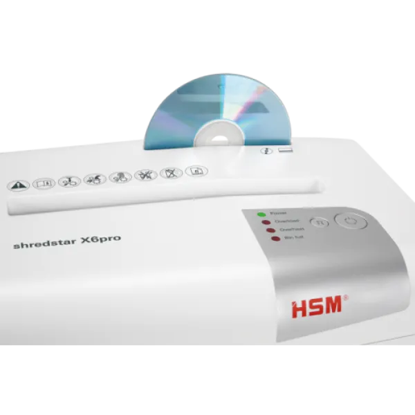 Уничтожитель документов HSM Shredstar X6 (2.0x15) White (арт. 1046111)