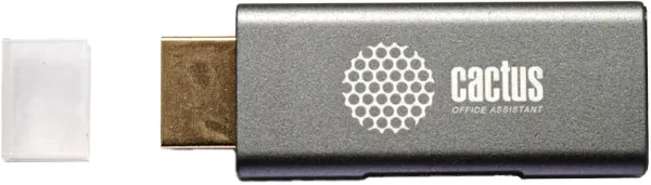 Переходник аудио-видео Cactus (HDMI (m)/DisplayPort (f)), серый) (арт. CS-HDMI-DP-ADR)