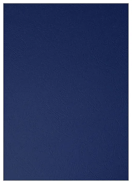 Картонные обложки для брошюровки Реалист кожа, А4, темно-синие (100 шт.) (арт. 3919)