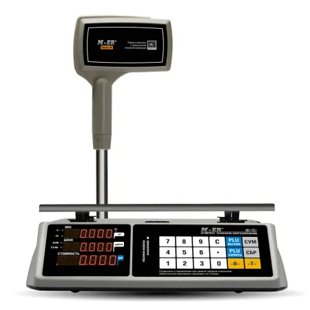 Торговые настольные весы Mertech M-ER 328 ACPX-6.1 ″TOUCH-M″ LED RS232 и USB (арт. 3671)
