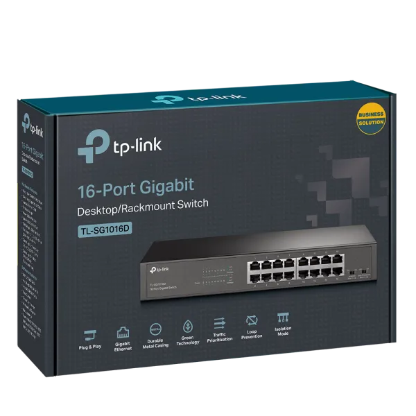 Коммутатор TP-Link TL-SG1016D (арт. TL-SG1016D)