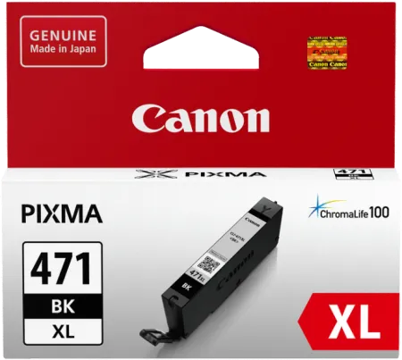 Оригинальный картридж Canon CLI-471XL BK (чёрный, увеличенной ёмкости 11 мл.) (арт. 0346C001)