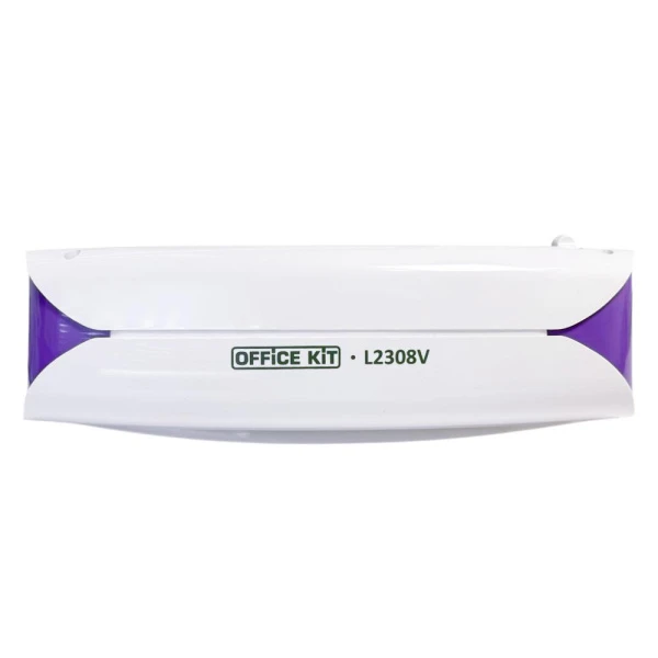 Ламинатор Office Kit L2308V, А4, 2 вала, 75-125 мкм, пластик, белый/сиреневый (арт. L2308V)