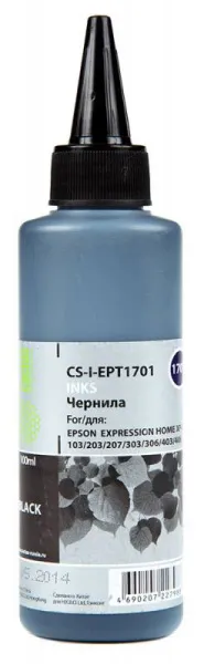 Чернила Cactus черный 100мл для Epson (арт. CS-I-EPT1701)