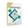 Обложки для переплета ГЕЛЕОС А4, кожа, слоновая кость, 100 шт (арт. CCA4I)
