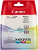 Набор картриджей Canon CLI-521 (многоцветный, 3 картриджа, 9 мл.) (арт. 2934B010)