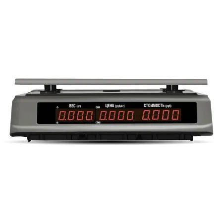 Торговые настольные весы Mertech M-ER 328 AC-6.1 ″TOUCH-M″ LED RS232 и USB (арт. 3667)