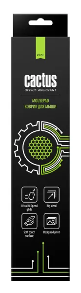 Коврик для мыши Cactus черный, 900x400x3мм (арт. CS-MP-PRO05XXL)
