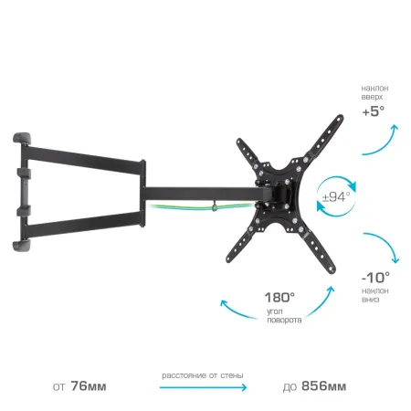 Кронштейн VLK TRENTO-19 чёрный для TV 26-65″ (арт. 51039)