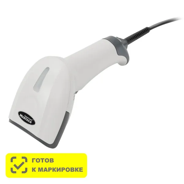 Сканер штрих-кода Mertech 2310 P2D USB, USB эмуляция RS232 white (арт. 4832)