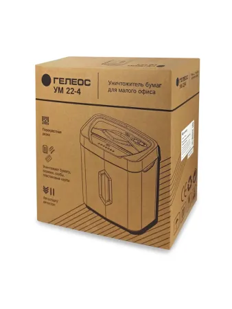 Уничтожитель документов ГЕЛЕОС УМ22-4 (арт. УМ22-4)