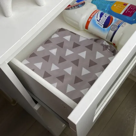 КОФР с ручками ГЕЛЕОС Бэг-02 (M), серый треугольник (арт. БЭГ-02М)