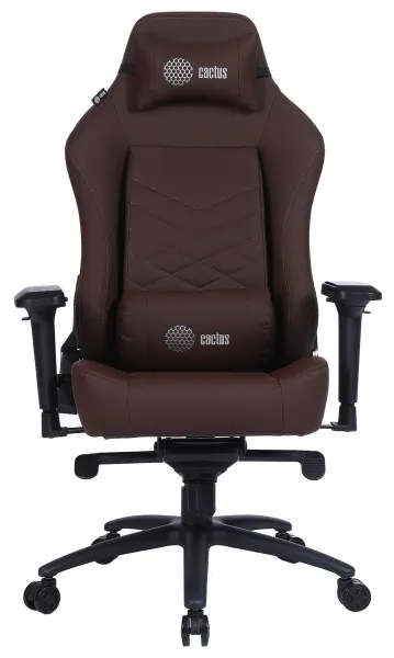 Игровое кресло Cactus коричневый с подголовником (арт. CS-CHR-0112BR)