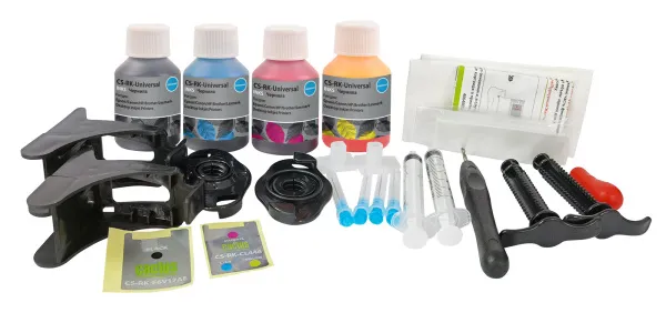 Заправочный набор Cactus голубой/пурпурный/желтый/черный набор (4x40 мл.) (арт. CS-RK-UNIVERSAL)