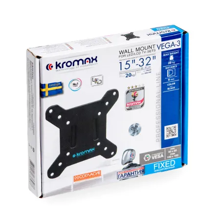 Кронштейн Kromax VEGA-3 new (чёрный) (арт. 24043)