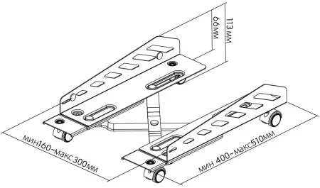 Подставка Cactus (черный) (арт. CS-CCB-02BK)