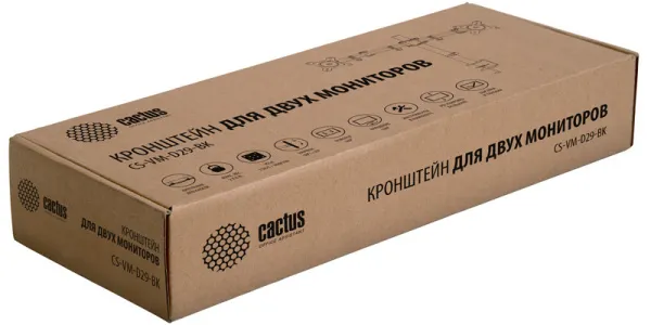 Кронштейн для трех мониторов Cactus серебристый 15″-24″ макс.8кг настольный наклон (арт. CS-VM-MP330S-AL)