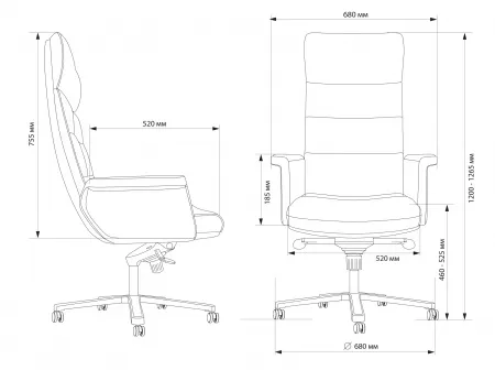 Кресло руководителя Cactus кожа крестов. алюминий (арт. CS-LBK-AMSTERDAM)