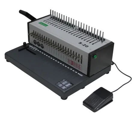 Электрический переплётчик Bulros S-20 на пластиковую пружину (арт. BB-D-PLB-S-20-yes-yes-El)