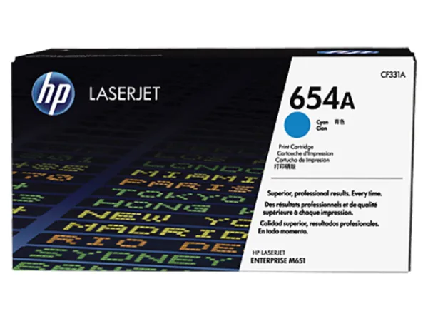 Картридж HP 654A Cyan Toner Cartridge (арт. CF331A)