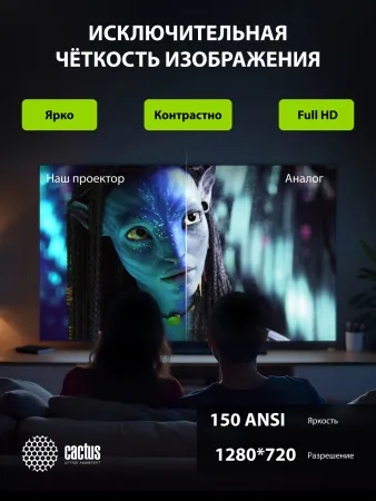 Проектор Cactus CS-PRE.08B.WXGA (арт. CS-PRE.08B.WXGA)