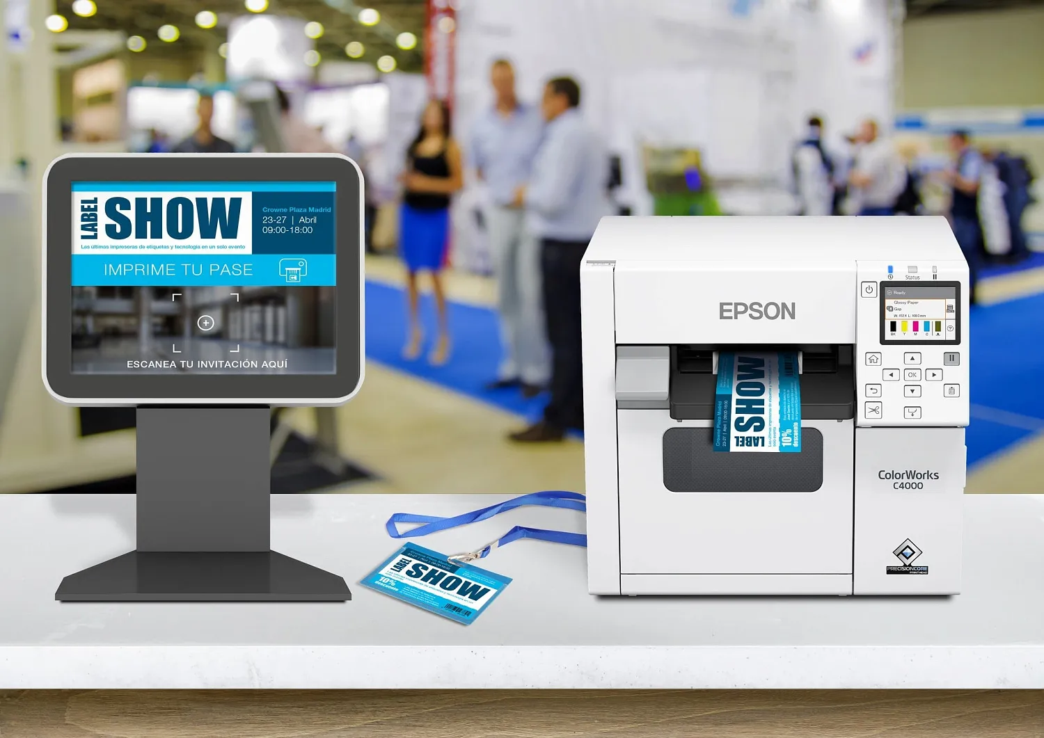 Цветной принтер этикеток Epson ColorWorks CW-C4000 (Matte) (арт. C31CK03A9981)