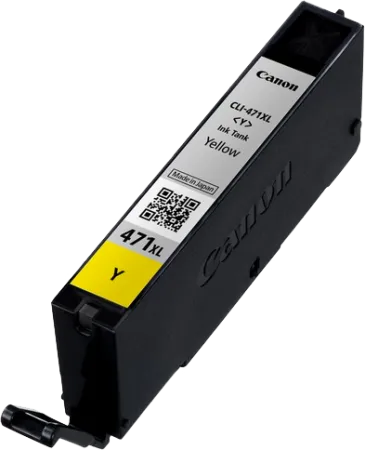 Оригинальный картридж Canon CLI-471XL Y (жёлтый, увеличенной ёмкости 11 мл.) (арт. 0349C001)