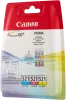 Набор картриджей Canon CLI-521 (многоцветный, 3 картриджа, 9 мл.) (арт. 2934B010)