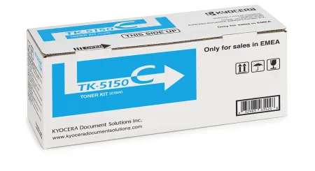 Оригинальный тонер-картридж Kyocera TK-5150C (голубой, 10000 стр.) (арт. 1T02NSCNL0)