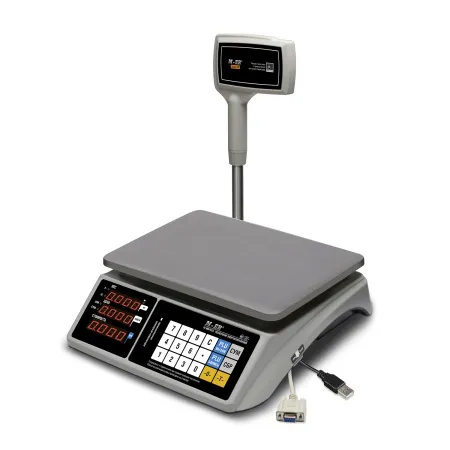 Торговые настольные весы Mertech M-ER 328 ACPX-6.1 ″TOUCH-M″ LED RS232 и USB (арт. 3671)