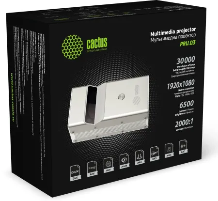 Проектор Cactus CS-PRU.03WT.WUXGA-A (арт. CS-PRU.03WT.WUXGA-A)