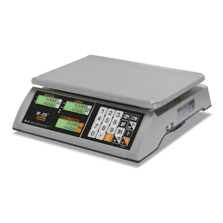 Торговые настольные весы Mertech M-ER 327 AC-32.5 ″Ceed″ LCD Белые (арт. 3019)