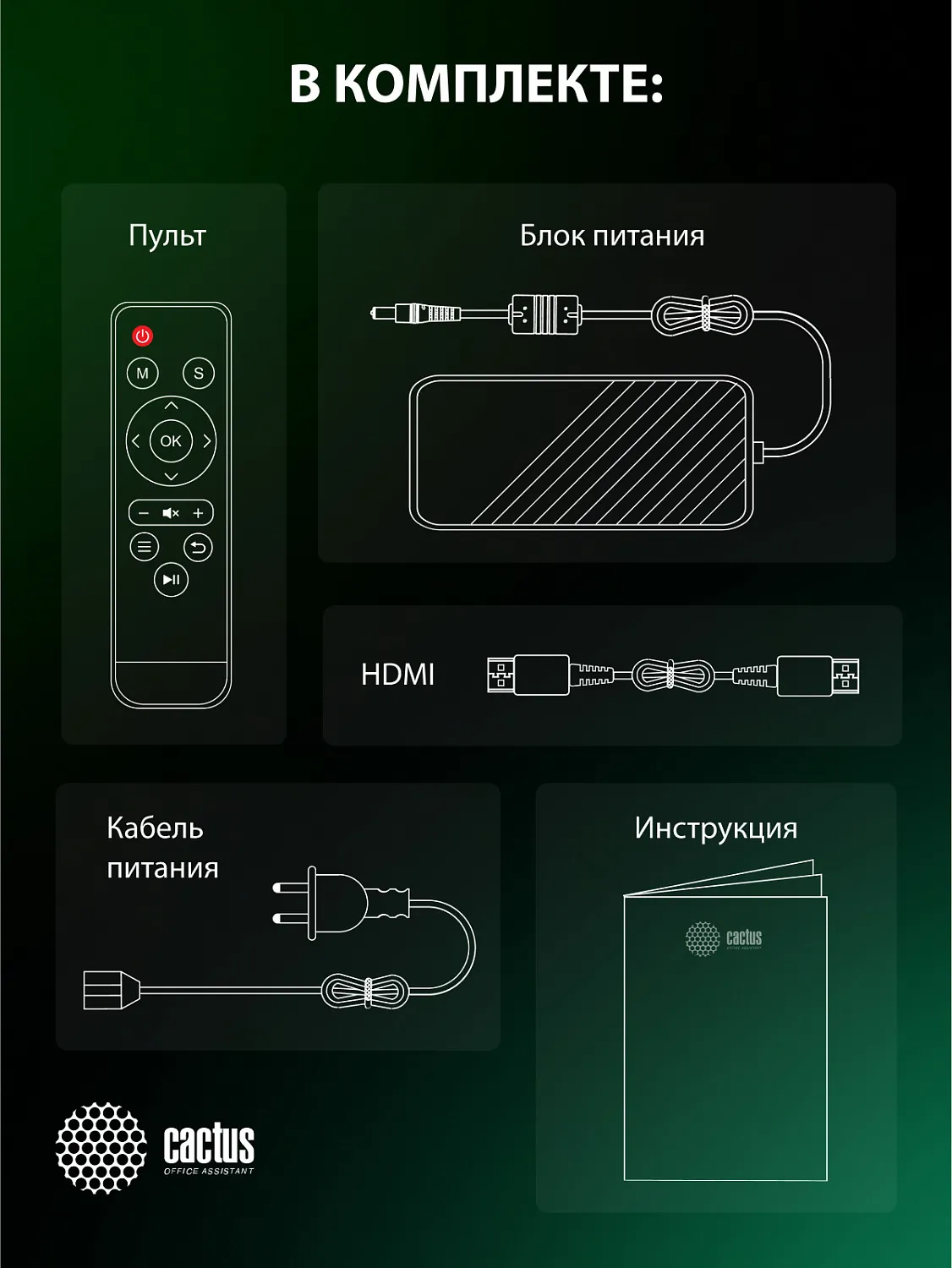 Проектор Cactus CS-PRC.05B.WUXGA-A (арт. CS-PRC.05B.WUXGA-A)