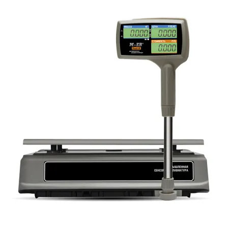 Торговые настольные весы Mertech M-ER 328 ACPX-6.1 ″TOUCH-M″ LCD RS232 и USB (арт. 3669)