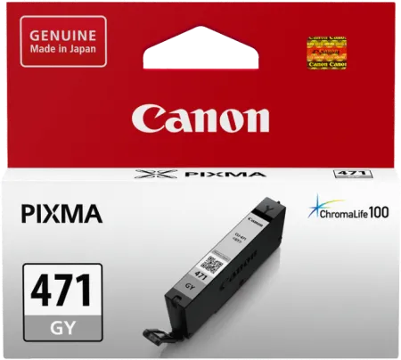 Оригинальный картридж Canon CLI-471 GY (серый, 7 мл.) (арт. 0404C001)