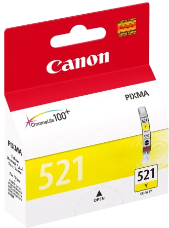 Оригинальный картридж Canon CLI-521 Y (жёлтый, 9 мл.) (арт. 2936B004)