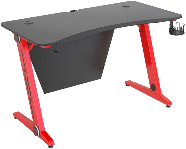 Стол игровой Cactus красный (арт. CS-GTZ-RDBK-CARBON)
