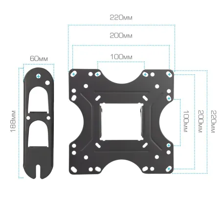 Кронштейн VLK TRENTO-7 чёрный для TV 26-55″ (арт. 51007)