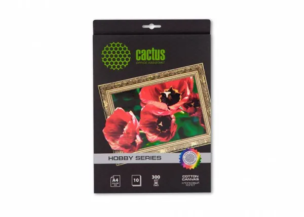 Холст Cactus Холст CS-СA426010 A4/300г/м2/10л. для струйной печати (арт. CS-СA426010)