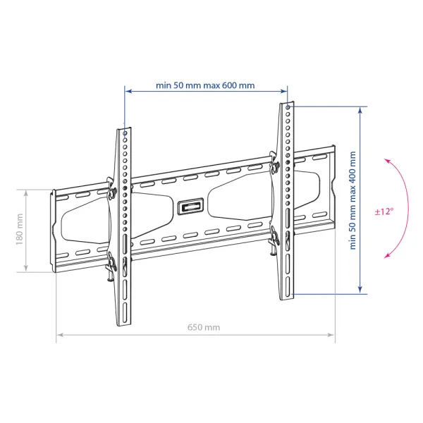 Кронштейн Kromax STAR-22 (чёрный) (арт. 20160)