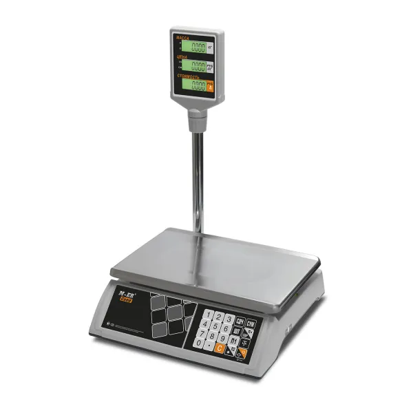 Торговые настольные весы Mertech M-ER 327 ACP-15.2 ″Ceed″ LCD Белые (арт. 3025)