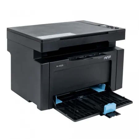 МФУ лазерное черно-белое HIPER M-1005NW Black (3-1), A4, LCD, USB, Bluetooth, RJ-45, Wi-Fi (арт. M-1005NW (BL))