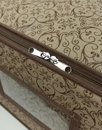 Кофр ГЕЛЕОС для хранения вещей, «Миндаль» / Бежевый, 60х30х20 см (арт. МНД_21)